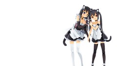 Anime white background anime girls akiyama mio k - on nekomimi 