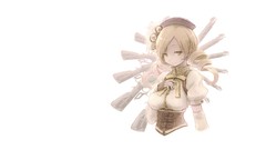 Anime white background anime girls mahou shoujo madoka magica 