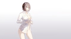 Anime white background anime girls mikasa ackerman shingeki no 