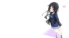Anime white background anime girls school uniforms akiyama mio 
