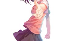 Anime white background anime girls school uniforms seifuku 