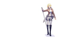Anime white background anime girls shingeki no kyojin Simple 
