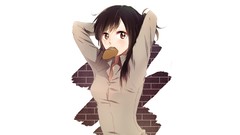 Anime white background anime girls shingeki no kyojin Simple 
