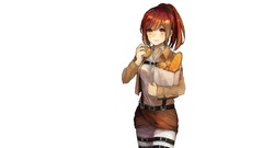 Anime white background anime girls shingeki no kyojin Simple 
