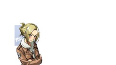 Anime white background blondes blush shingeki no kyojin Simple 