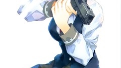 Anime white background blondes skirts anime girls fuyuno haruaki