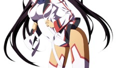 Anime white background blush long hair infinite stratos 