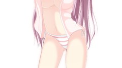 Anime white background long hair anime girls short hair touhou 