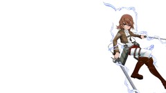 Anime white background misaka mikoto cosplay shingeki no kyojin 