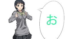 Anime white background skirts anime girls green eyes school 