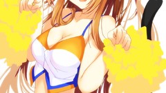 Anime white background skirts anime girls nekomimi animal ears 