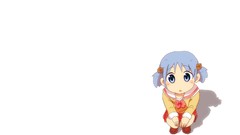 Anime white background skirts blue hair anime girls school 