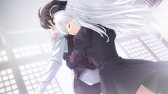 Anime white hair anime girls