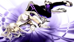 Anime white hair long hair lying down anime boys War of Genesis