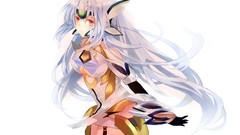 Anime white hair red eyes anime girls xenosaga