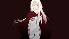 Anime white hair shiro Simple Background Deadman Wonderland 