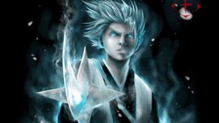 Anime white hair Swords blue eyes bleach Captains Hitsugaya 
