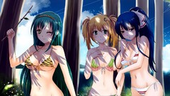 Anime wink bikini boobs