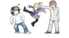 Anime Yagami Light amane misa death note Simple Background