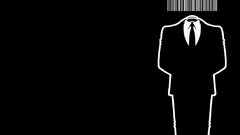 Anonymous barcode black background