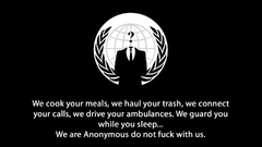 Anonymous black background