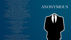 Anonymous blue background