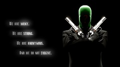 Anonymous Guns text masks