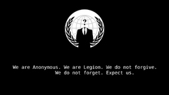 Anonymous logos black background