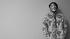 Anonymous masks Guy Fawkes