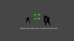 Anonymous minimalistic ninjas Simple Background ninjas cant 