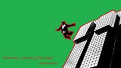 Anonymous suit jumping buildings