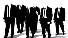 Anonymous suit monochrome