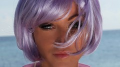 Another world faces purple hair Holly Henderson