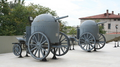 Antique cannon German fahrpanzer