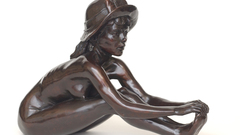 Anya hat sculpture Bronze