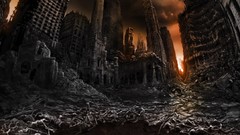 Apocalypse hell ruins post-apocalyptic