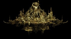 Apocalyptic black background opera