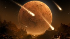 Apocalyptic planets Meteors outer space meteor shower
