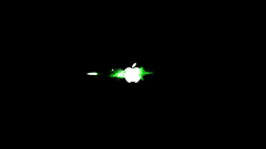 Apple inc black background