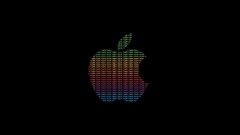 Apple inc black background