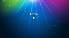 apple inc logo colorful digital art