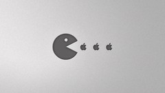 Apple Inc. logos pac-man