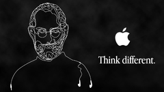 Apple inc monochrome Steve