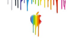 Apple Inc. paint logos