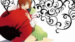 Apples Anime anime girls brown eyes brunettes school uniforms 