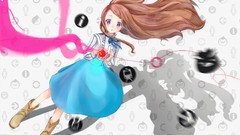 Apples Anime blondes long hair anime girls brunettes mawaru 