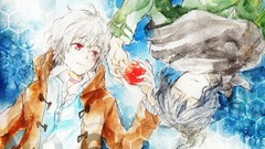 Apples Anime couple anime boys shounen-ai Nezumi No. 6 Shion 