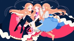 Apples Anime Penguins blondes pink eyes anime girls mawaru 