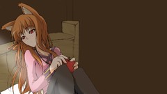 Apples Anime red eyes sad blush anime girls spice and wolf 