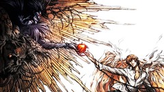 Apples Anime Yagami Light death note ryuk artwork